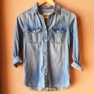 Mossimo Denim Button-Down Shirt